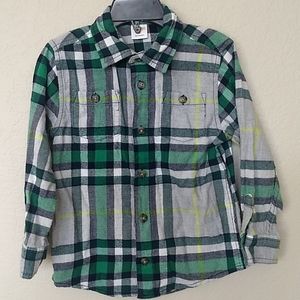 Gymboree Plaid Flannel Long sleeve Button Down